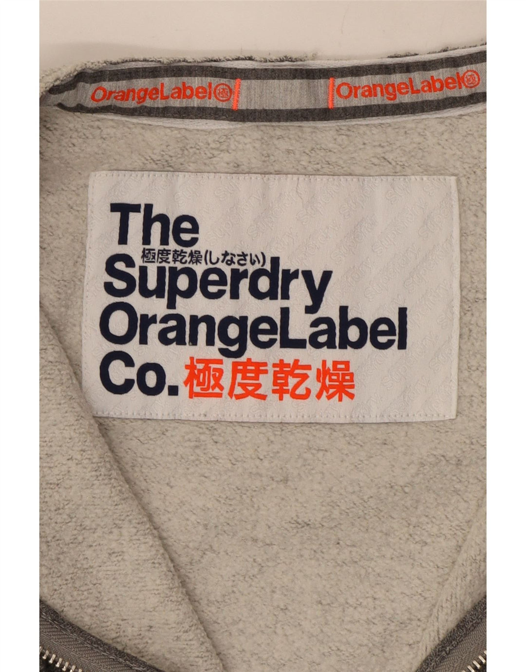 Damska kurtka dresowa Superdry z abstrakcyjnym wzorem UK 16, duża, szara