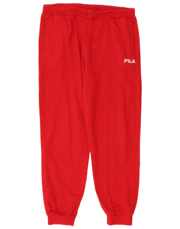 Damskie spodnie dresowe Fila Joggers UK 18 XL Czerwona bawełna