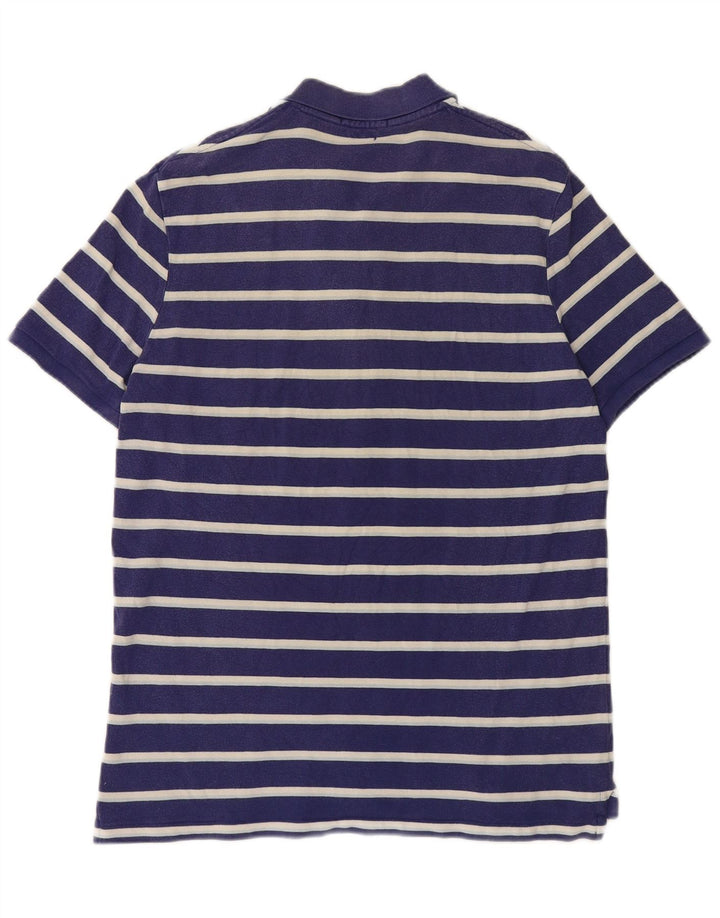 POLO RALPH LAUREN Męska koszulka polo o klasycznym kroju, w średnie granatowe paski