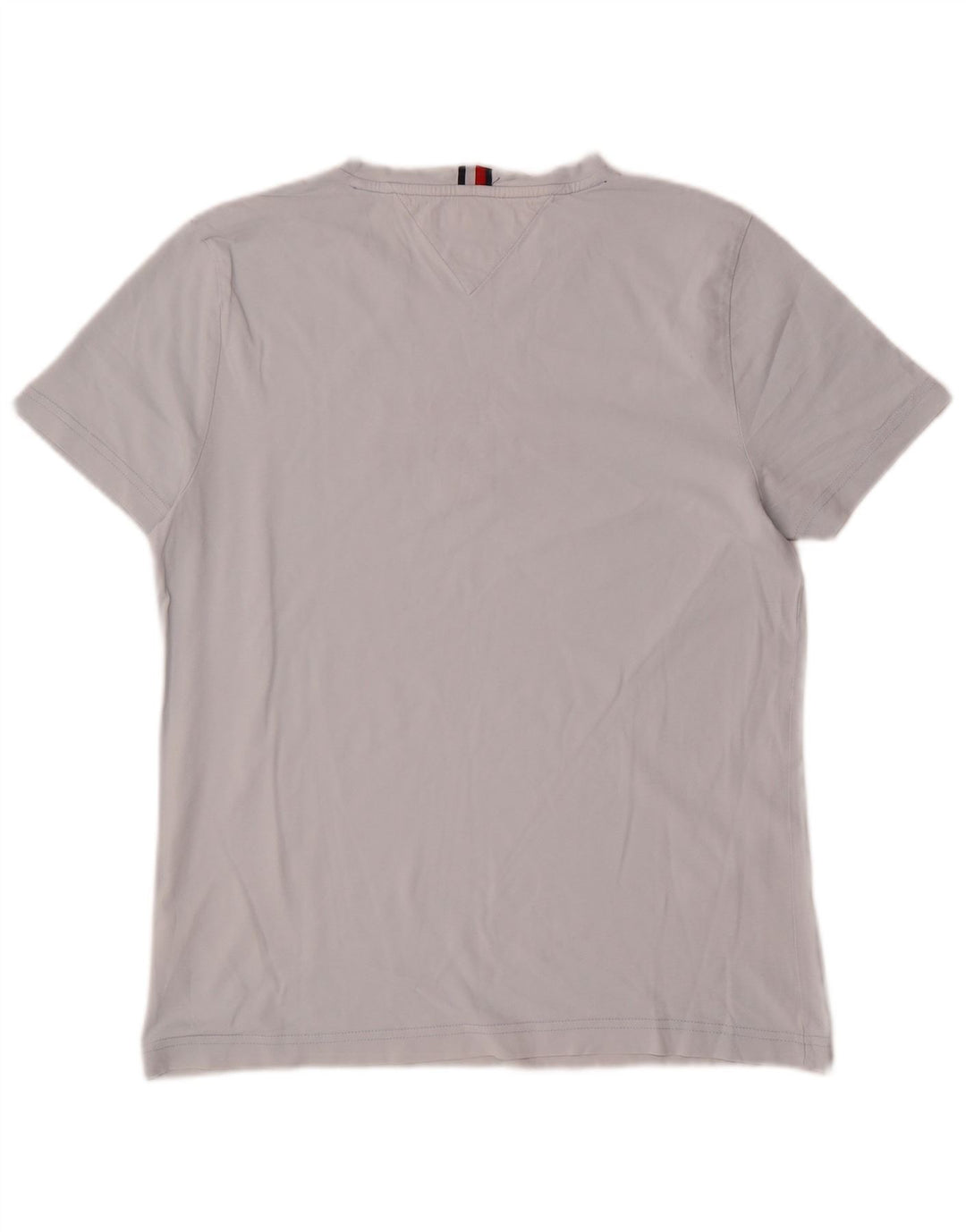 Męska koszulka z grafiką Tommy Hilfiger, średnia szara bawełna