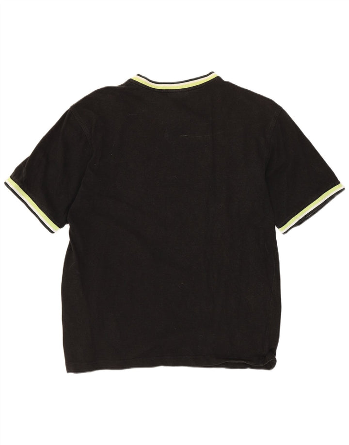 T-shirt męski LACOSTE, rozmiar 3, mały, czarny, bawełniany