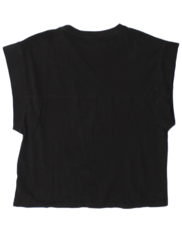 T-shirt damski Zara Top UK 14 Średni czarny