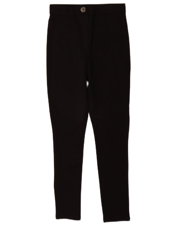 Spodnie damskie Zara Skinny Casual, średnie W28 L28, czarna wiskoza