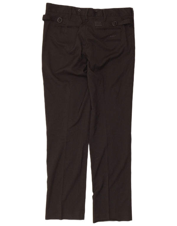 Męskie spodnie typu slim casual G-Star W34 L34 Czarna wiskoza w prążki