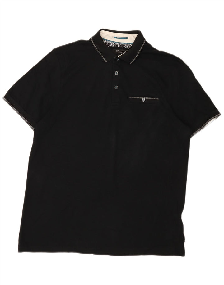 Męska koszulka polo Ted Baker, rozmiar 3, średnia czarna, bawełniana