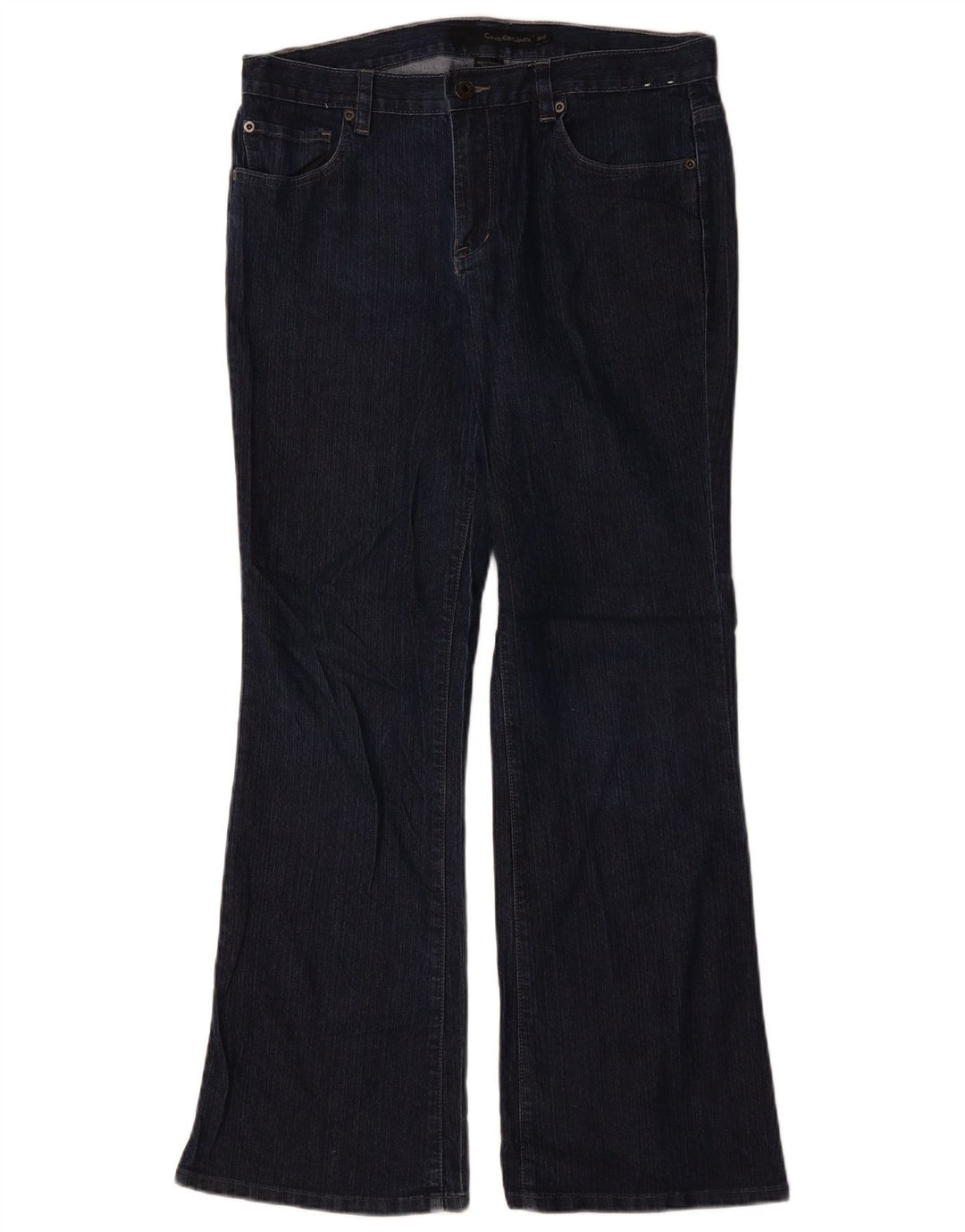 Damskie jeansy Calvin Klein Bootcut US 12 Large W34 L31 Granatowa bawełna