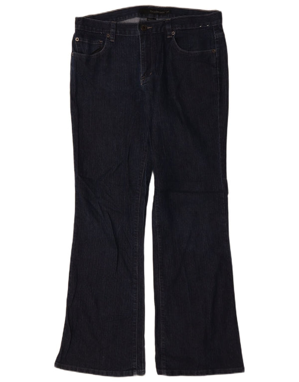 Damskie jeansy Calvin Klein Bootcut US 12 Large W34 L31 Granatowa bawełna