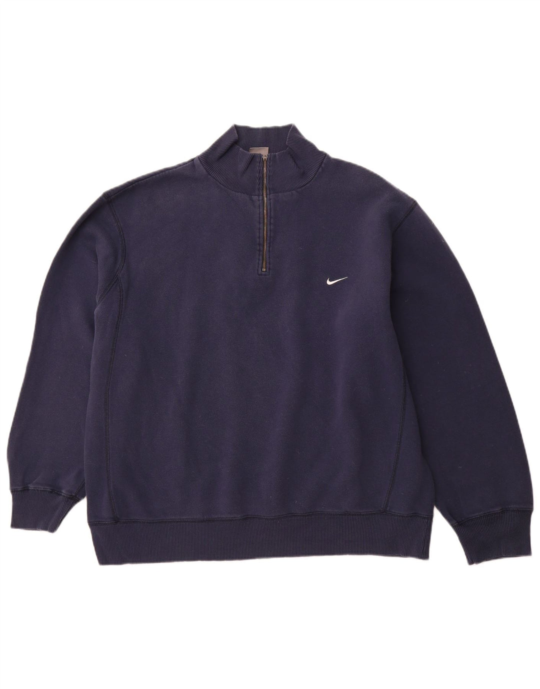Męski sweter NIKE z zamkiem błyskawicznym, UK 45/47 XL, granatowy, bawełniany