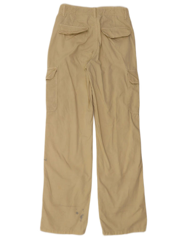 Spodnie cargo damskie Zara Bootcut EU 34 2XS W24 L32 beżowa bawełna