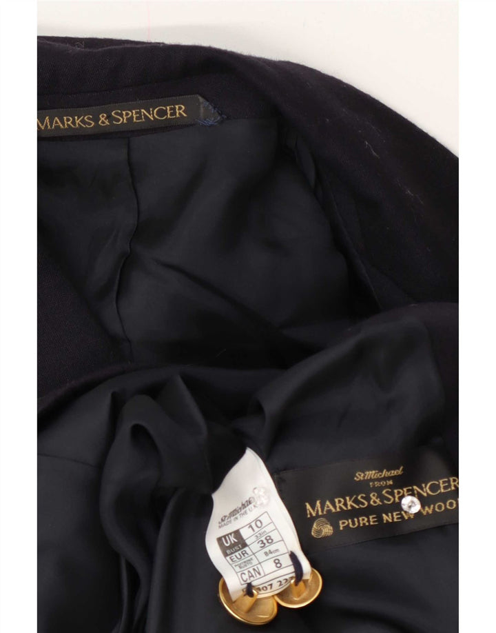 Marks & Spencer Damska marynarka oversize UK 10, mała, granatowa