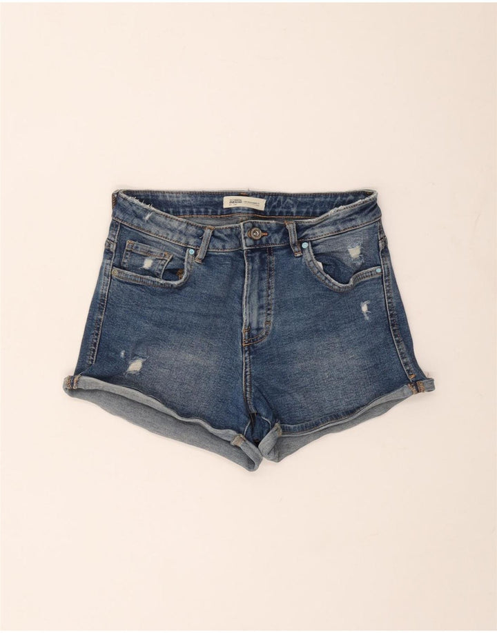 Damskie spodenki jeansowe Zara w trudnej sytuacji EU 36 XS W26 niebieskie
