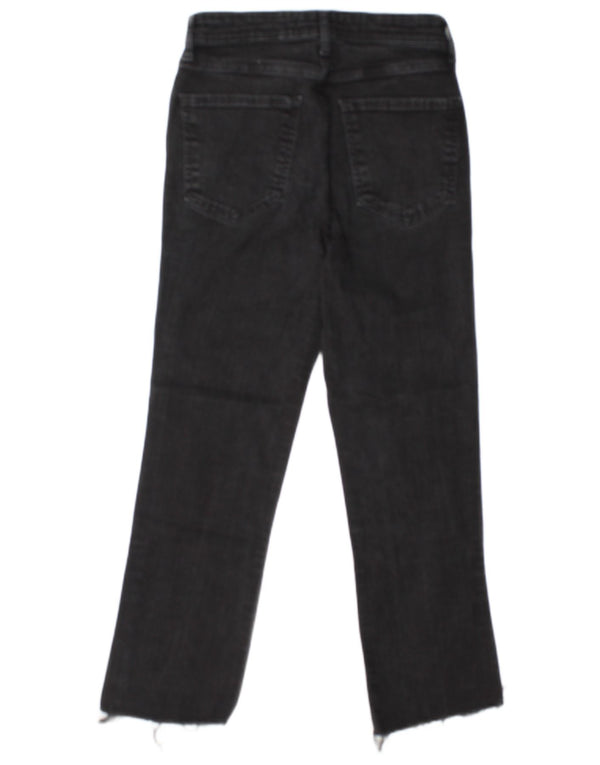 Damskie jeansy z wysokim stanem Zara EU 38 Small W28 L25 Czarna bawełna