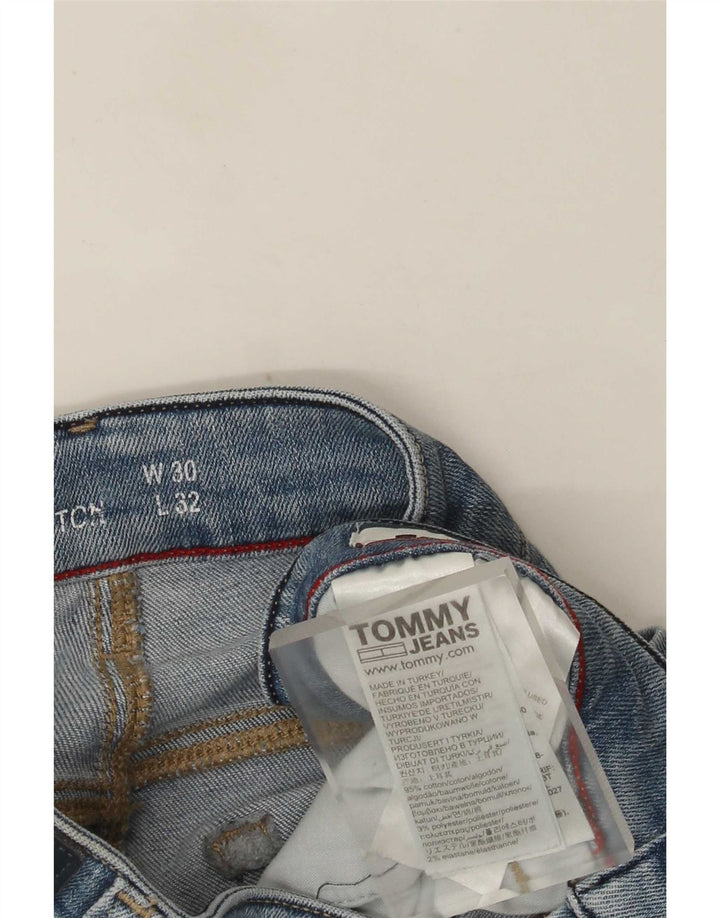 Męskie jeansy slim fit Tommy Hilfiger W30 L32 Niebieskie bawełniane