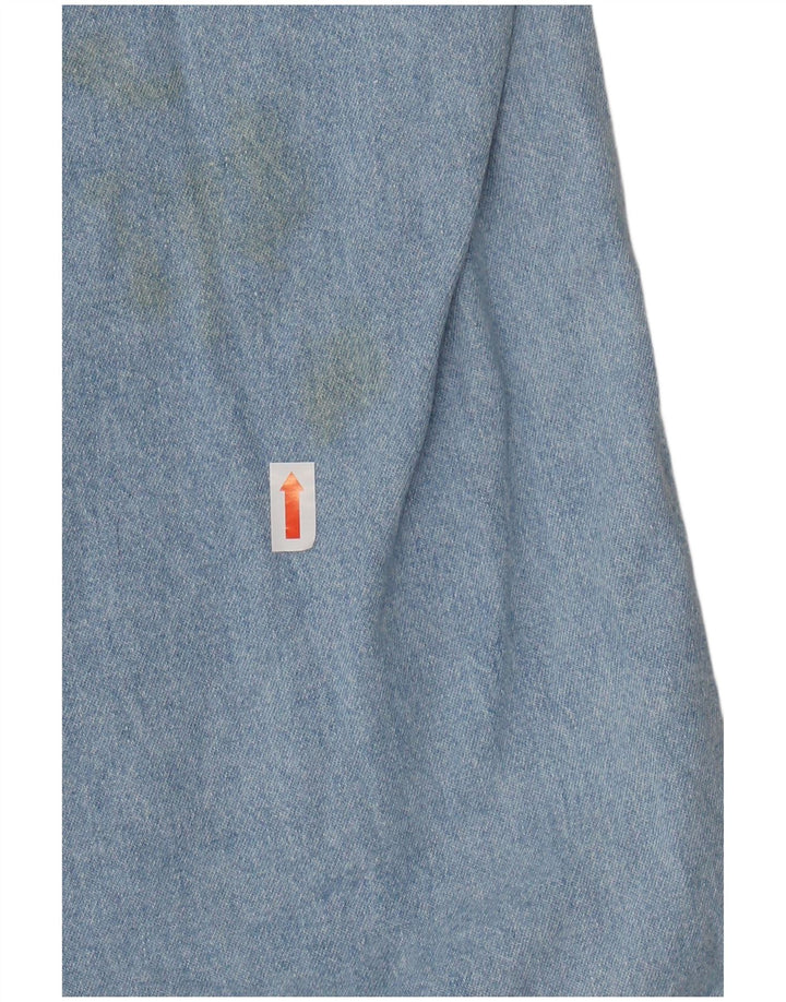 Męska koszula dżinsowa z krótkim rękawem CARRERA, rozmiar 43/44 XL, niebieska, bawełniana