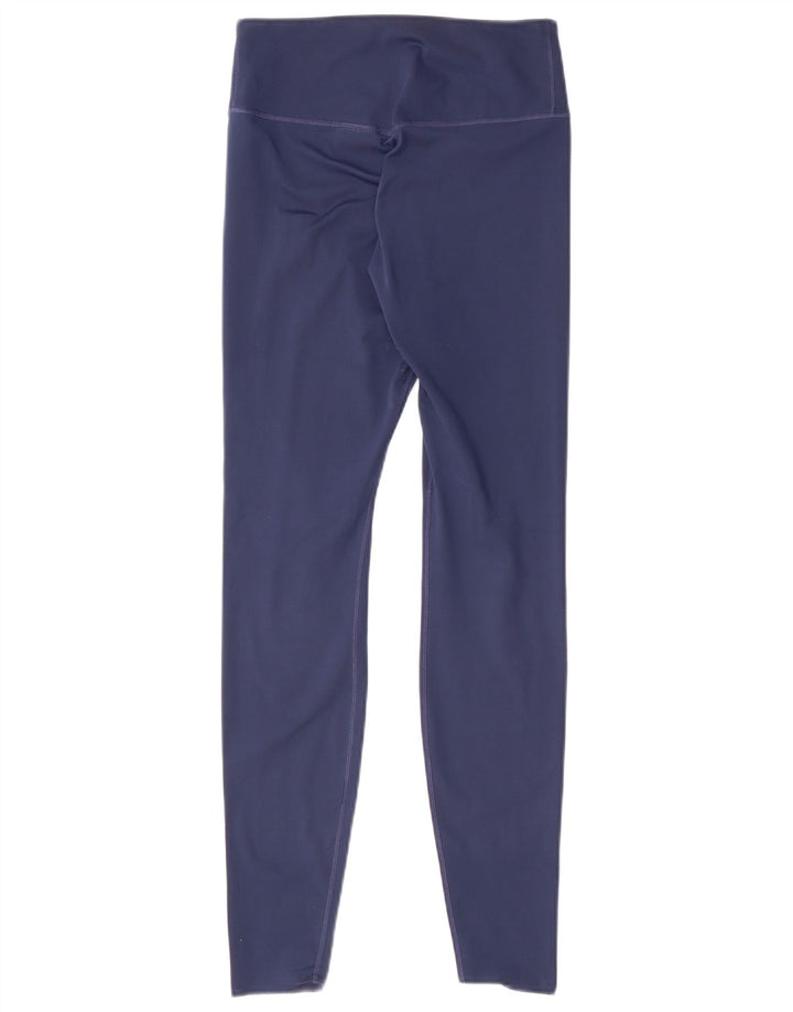 Damskie legginsy NIKE Dri Fit UK 10, małe, granatowe, poliestrowe