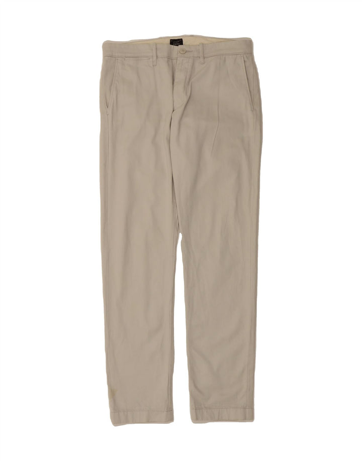 J. CREW Mens Slim Chino Trousers W31 L32 Grey Cotton Vintage J. Crew and Second-Hand J. Crew from Messina Hembry 