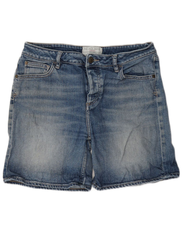 Damskie spodenki jeansowe Fat Face UK 10 Small W27 L6 Niebieskie bawełniane