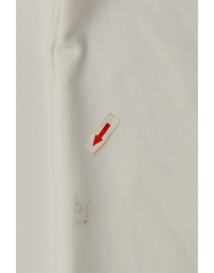 Damskie spodnie chino z szeroką nogawką Zara, średnie W28 L31, białe