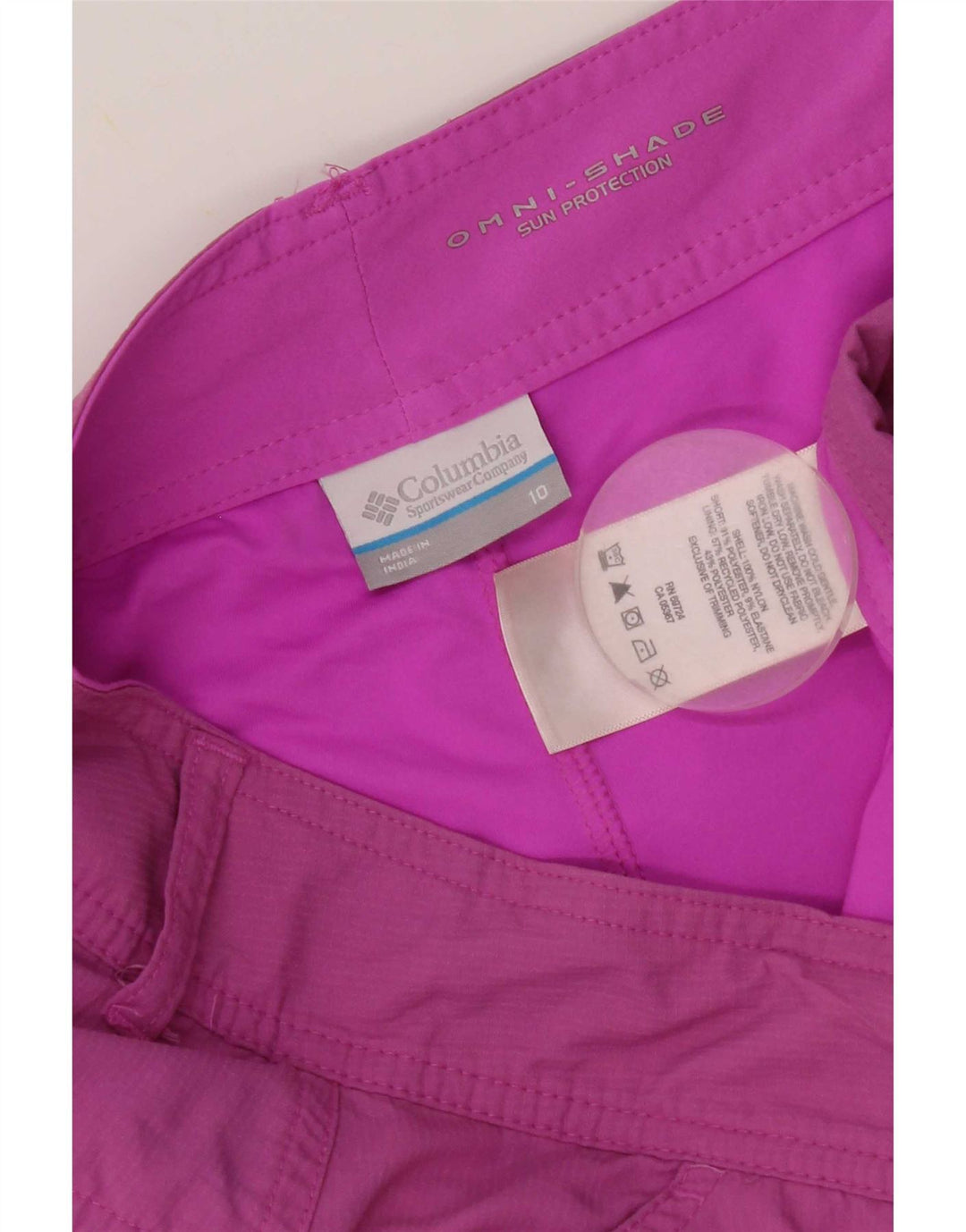 Damskie spodenki Columbia Omni-Shade US 10, duże, różowe, nylonowe