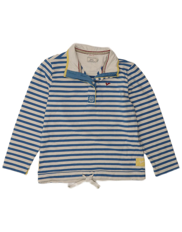 Damski sweter Joules Classic Fit UK 14, duży, niebieski, bawełniany w paski