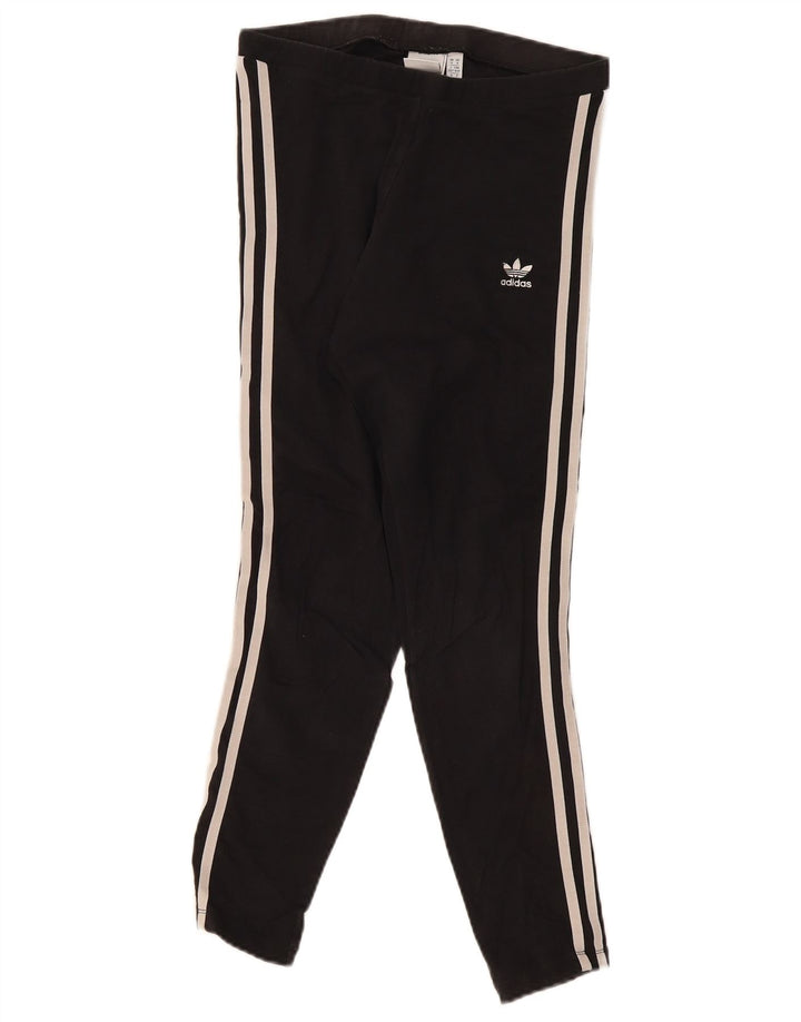 Legginsy damskie Adidas UK 14, średnie, czarne, bawełniane