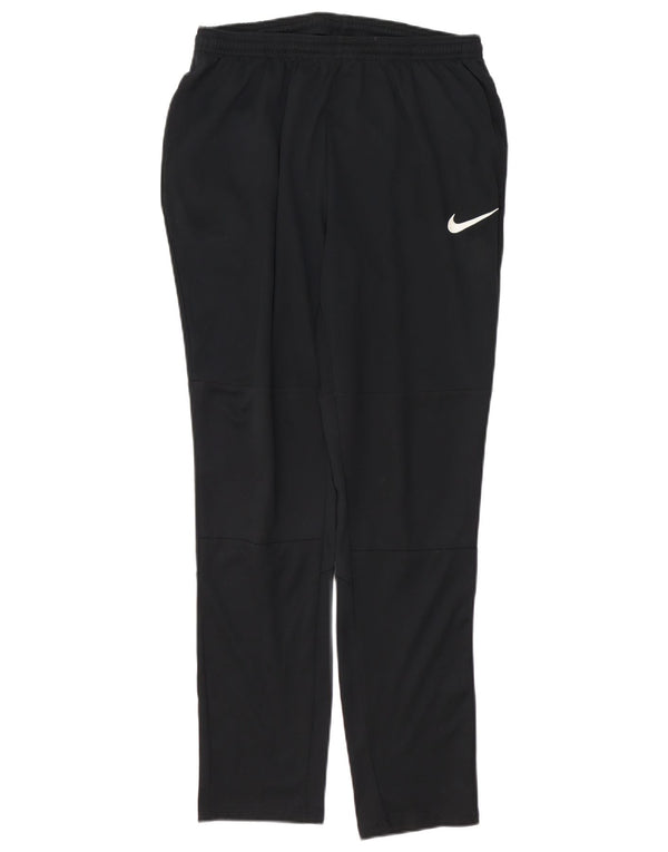 Damskie spodnie dresowe NIKE Dri Fit UK 12, średni czarny poliester