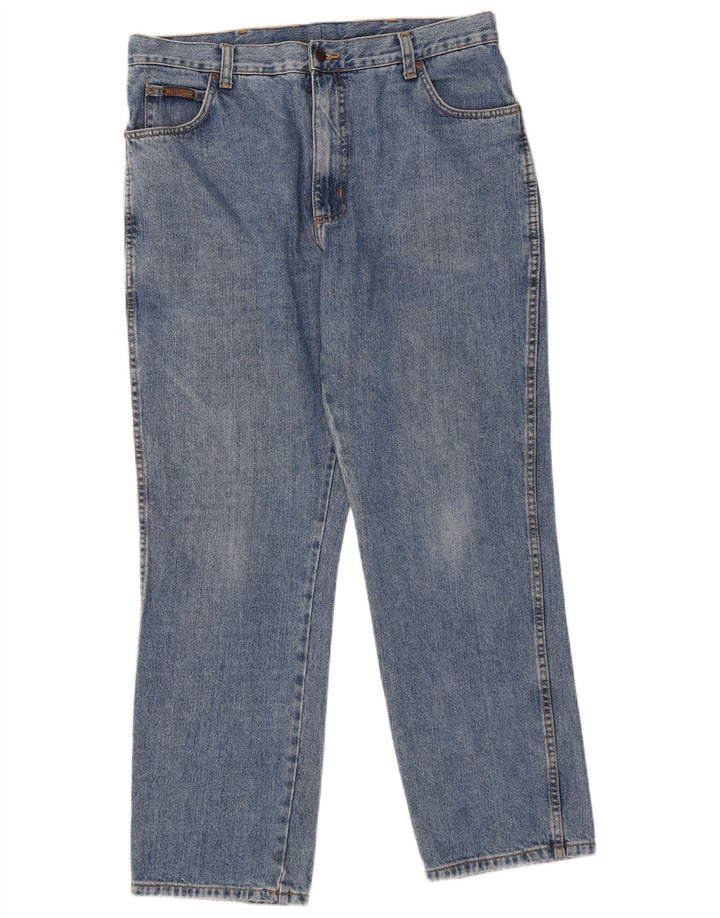 Męskie jeansy Wrangler Texas Straight W38 L30 Niebieskie bawełniane