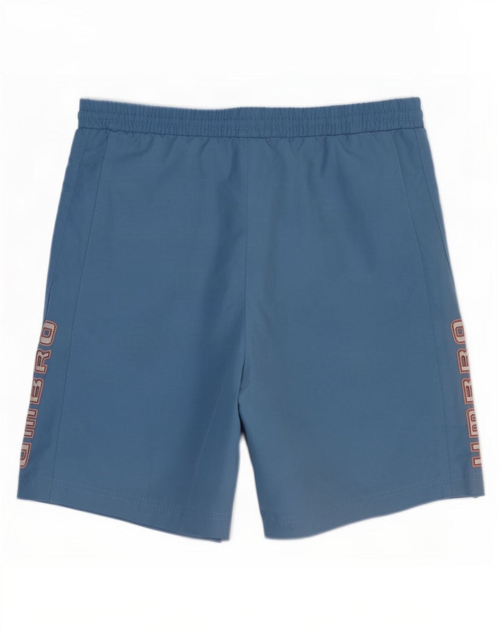 Męskie spodenki sportowe Umbro z grafiką, małe, niebieskie, poliestrowe