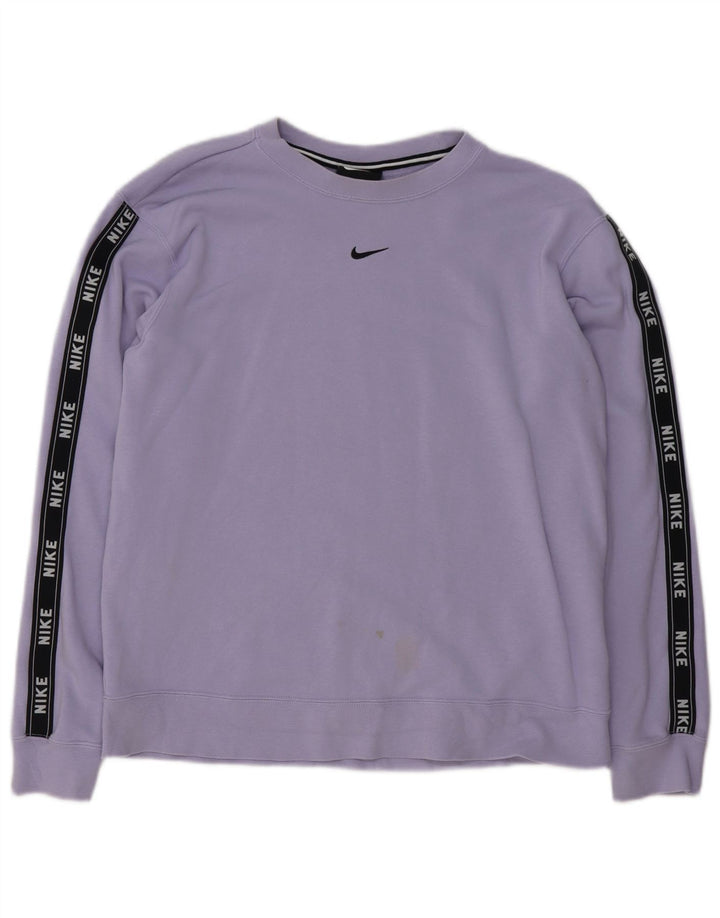 Damska bluza z grafiką Nike, UK 14, średnia fioletowa bawełna