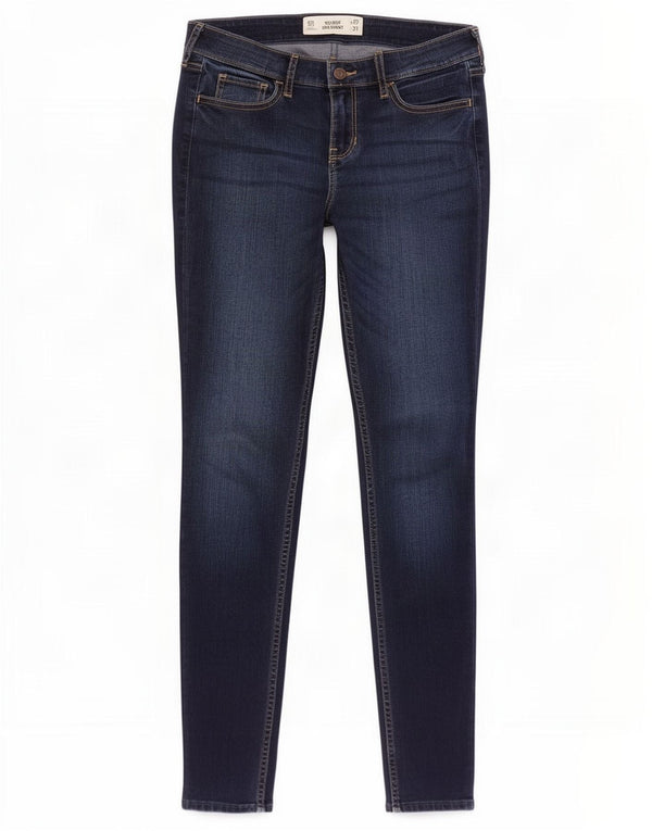 Hollister Womens Super Skinny Jeans US 5 Small W27 L31 Navy Blue Cotton