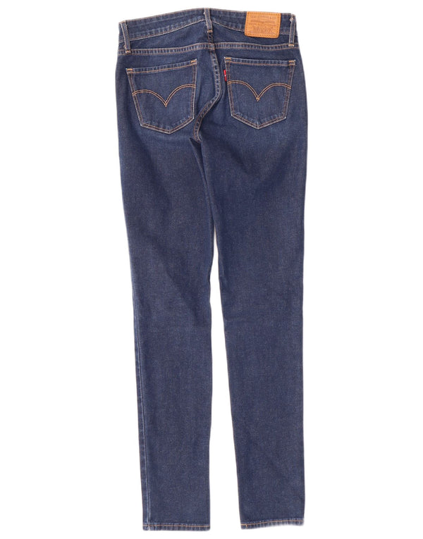 Damskie jeansy LEVI'S 711 Skinny W25 L28 Niebieskie bawełniane
