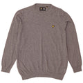 Męski sweter z okrągłym dekoltem Lyle & Scott XL, szara bawełna