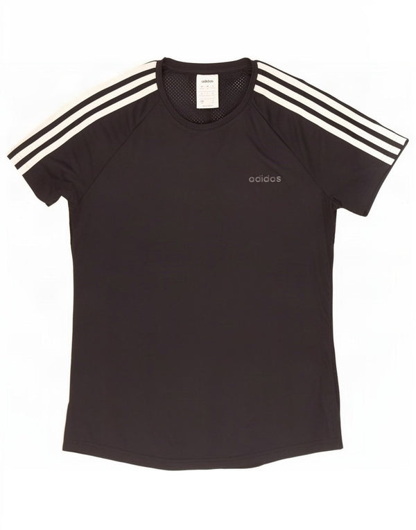Damska koszulka Adidas Climalite Top UK 12/14 Średni czarny poliester