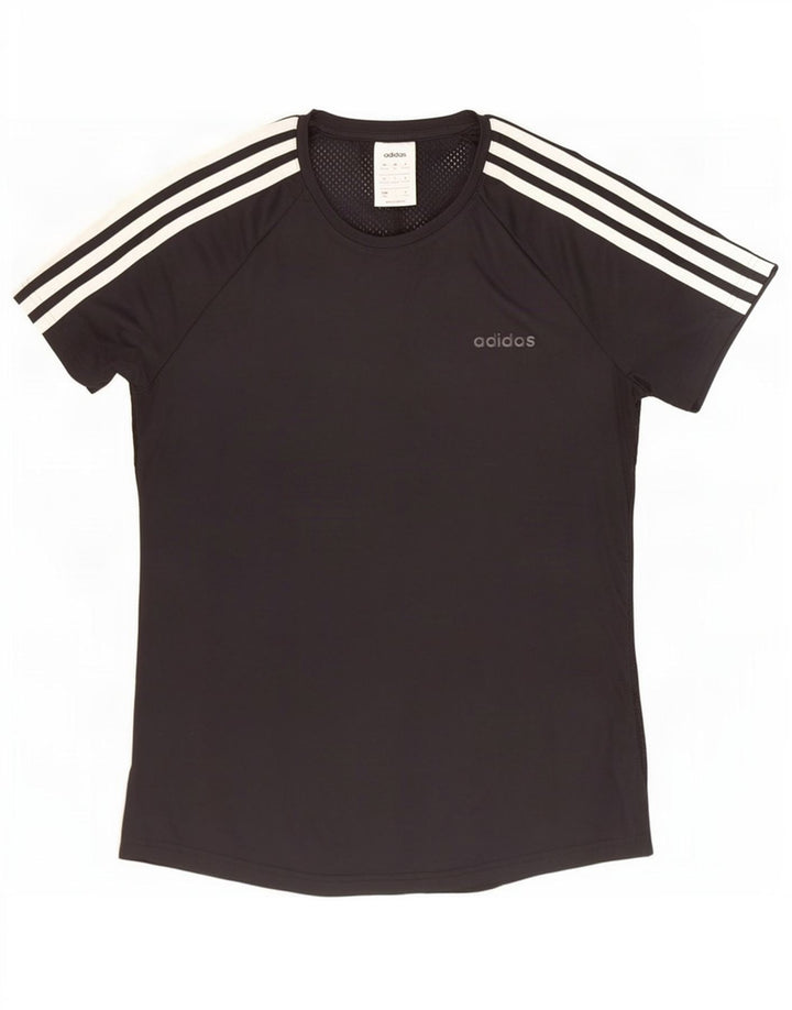 Damska koszulka Adidas Climalite Top UK 12/14 Średni czarny poliester