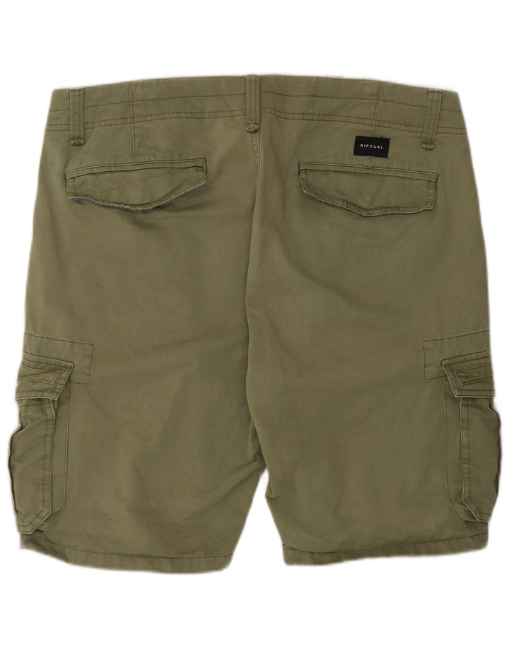 Męskie szorty cargo Rip Curl o swobodnym kroju W36, duże, bawełniane w kolorze khaki