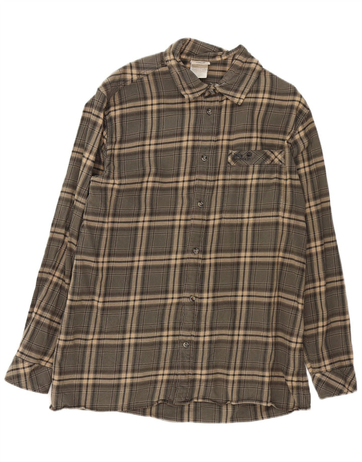 Męska koszula flanelowa Jack Wolfskin XL, bawełniana, szara krata