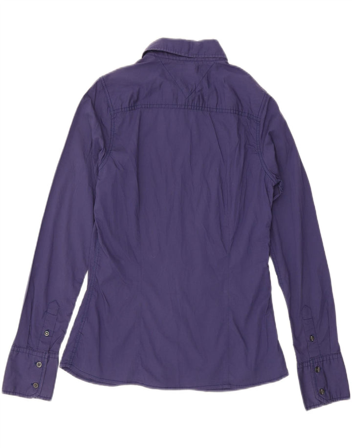 Koszula damska TOMMY HILFIGER UK 14, duża, bawełniana, granatowa