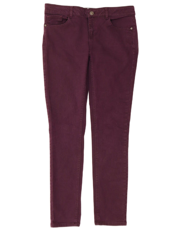 Damskie jeansy skinny Fat Face UK 10 Small W30 L29 Fioletowa bawełna