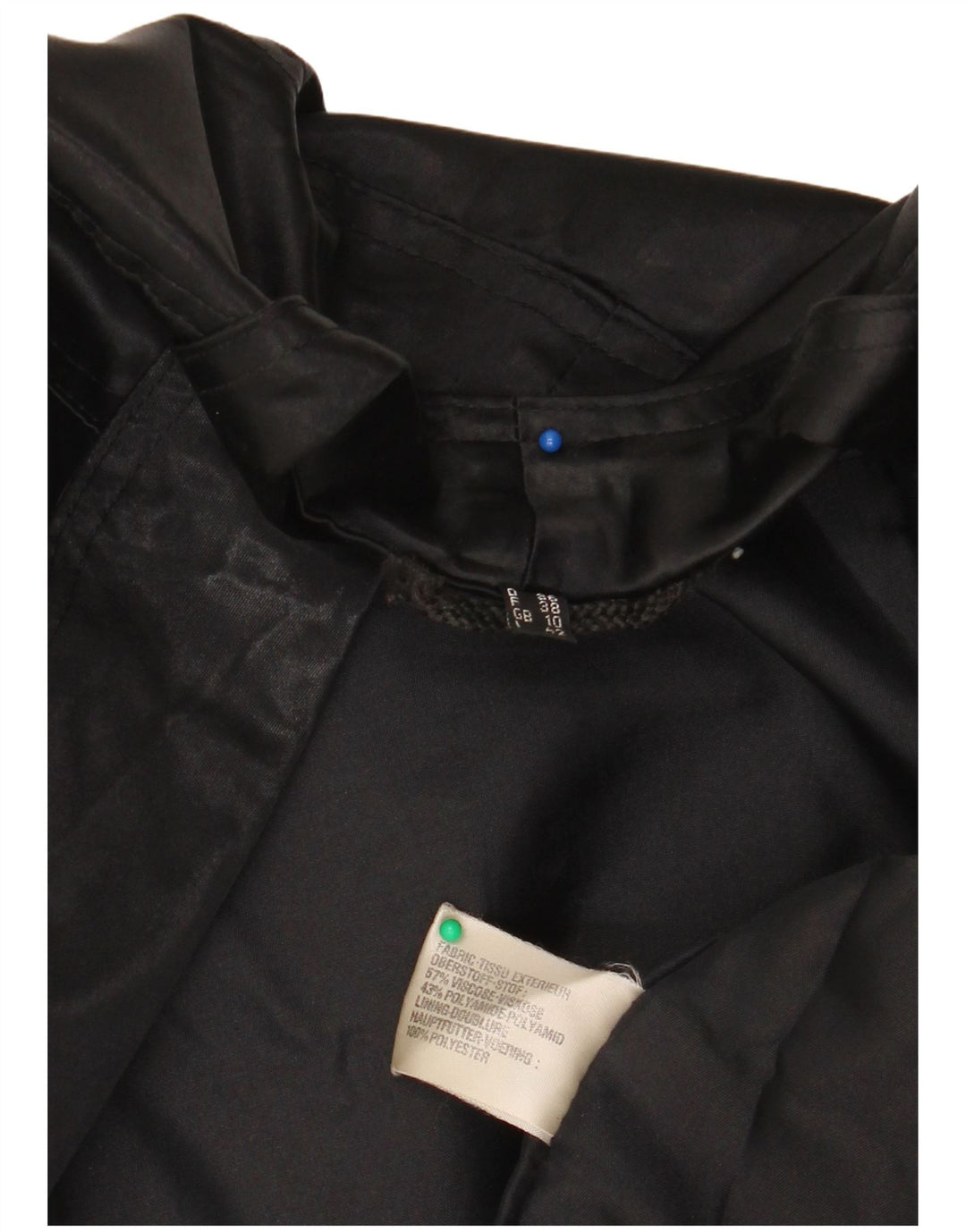 Damska kurtka bomberka Colette Wolfgang Kaiser UK 10 Small, czarna wiskoza