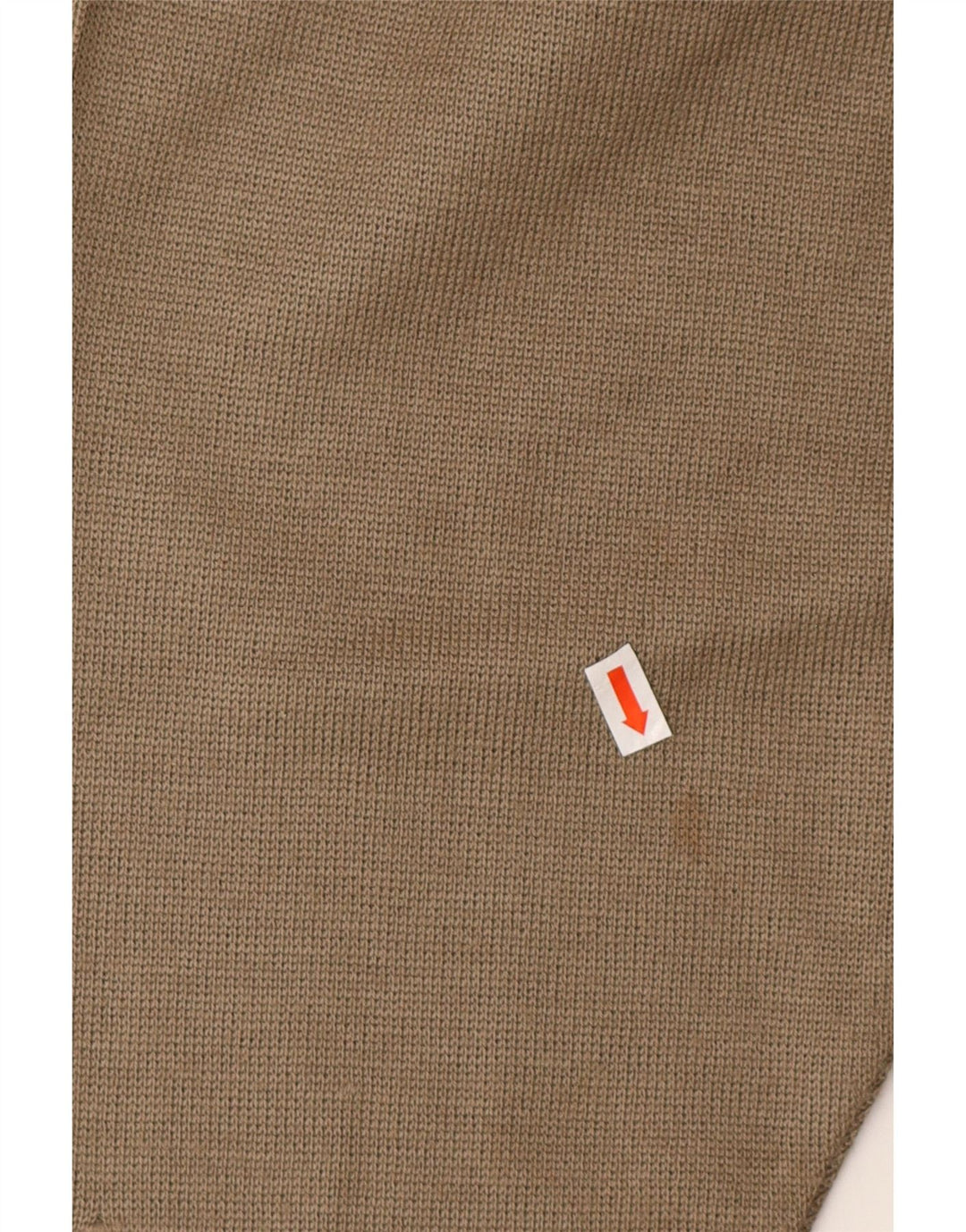 Męski sweter rozpinany VINTAGE o luźnym kroju, duże, zielone paski, poliamid