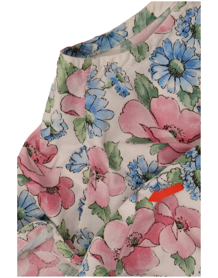 Kamizelka damska Vintage UK 14, średnia, wielobarwna w kwiaty