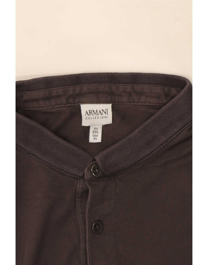 Męska koszulka polo Armani XL, szara, bawełniana