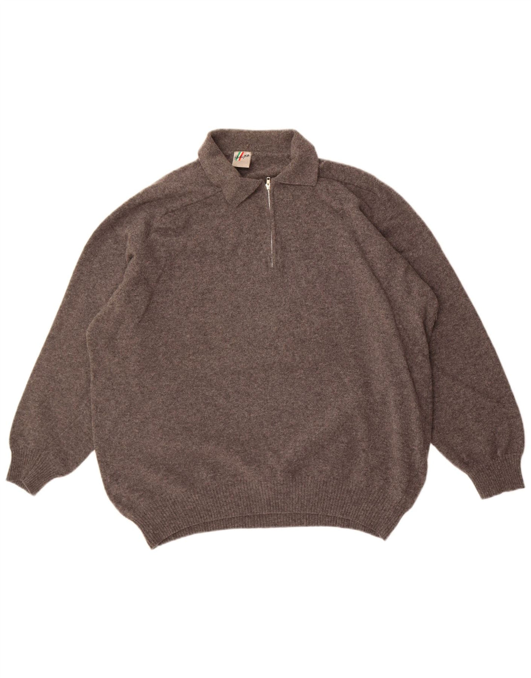 Męski sweter Walbusch Studio Pitti z golfem 2XL Szara dziewicza wełna