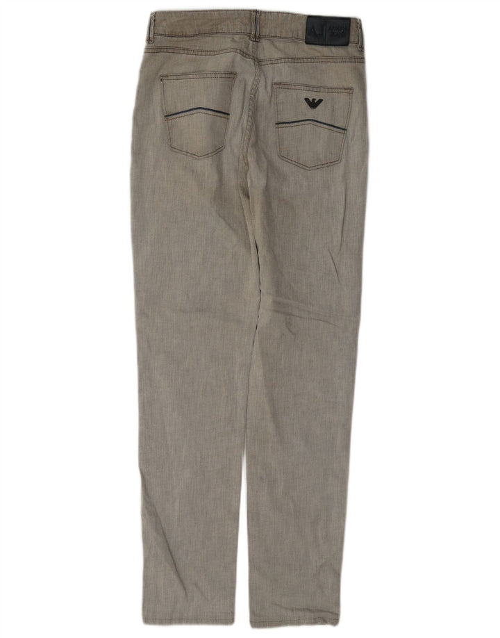 Damskie jeansy Armani Slim W28 L29 Szara bawełna