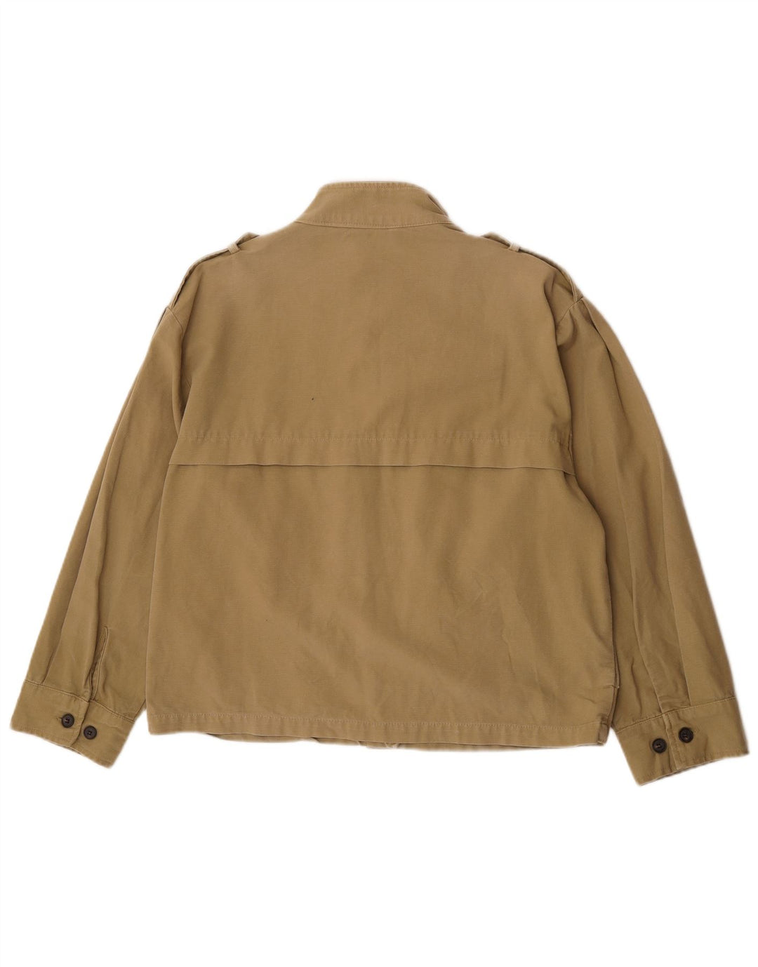 Damska kurtka wojskowa oversize Zara UK 10, mała, bawełniana khaki