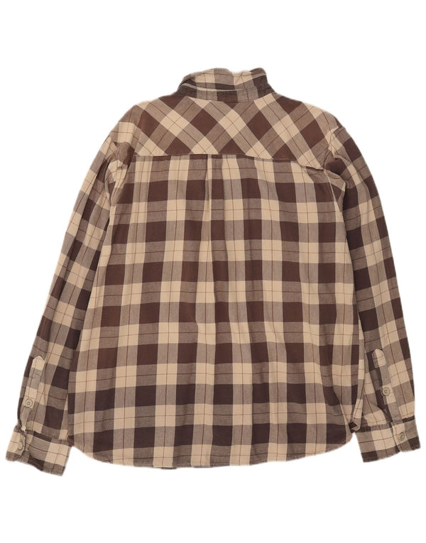 Męska koszula flanelowa Mountain Warehouse 2XL, bawełniana w brązową kratkę