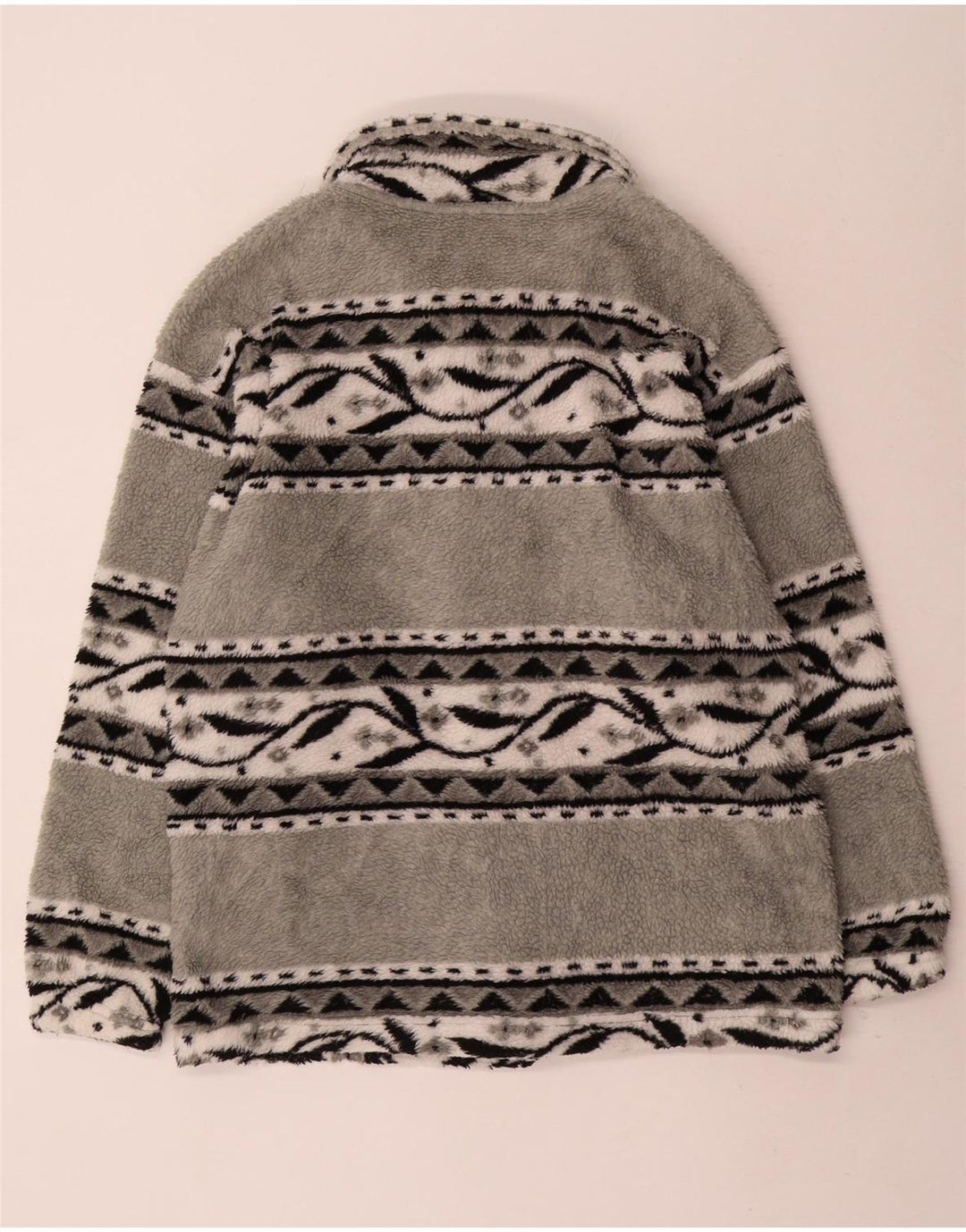 Męska kurtka polarowa Vintage UK 38 Medium Grey Fair Isle