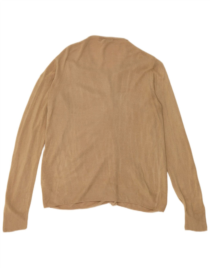 Marks & Spencer Damski sweter kardigan UK 10 Small Beżowy Akryl