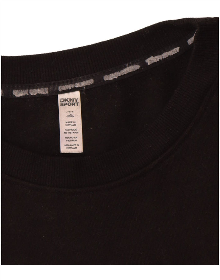 Męska bluza z grafiką Dkny, duża, czarna, bawełniana