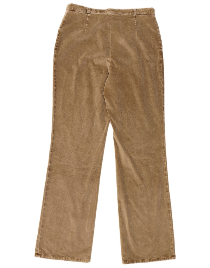 LAURA LEBEK Damskie spodnie typu bootcut UK 16 duże W32 L32 brązowe